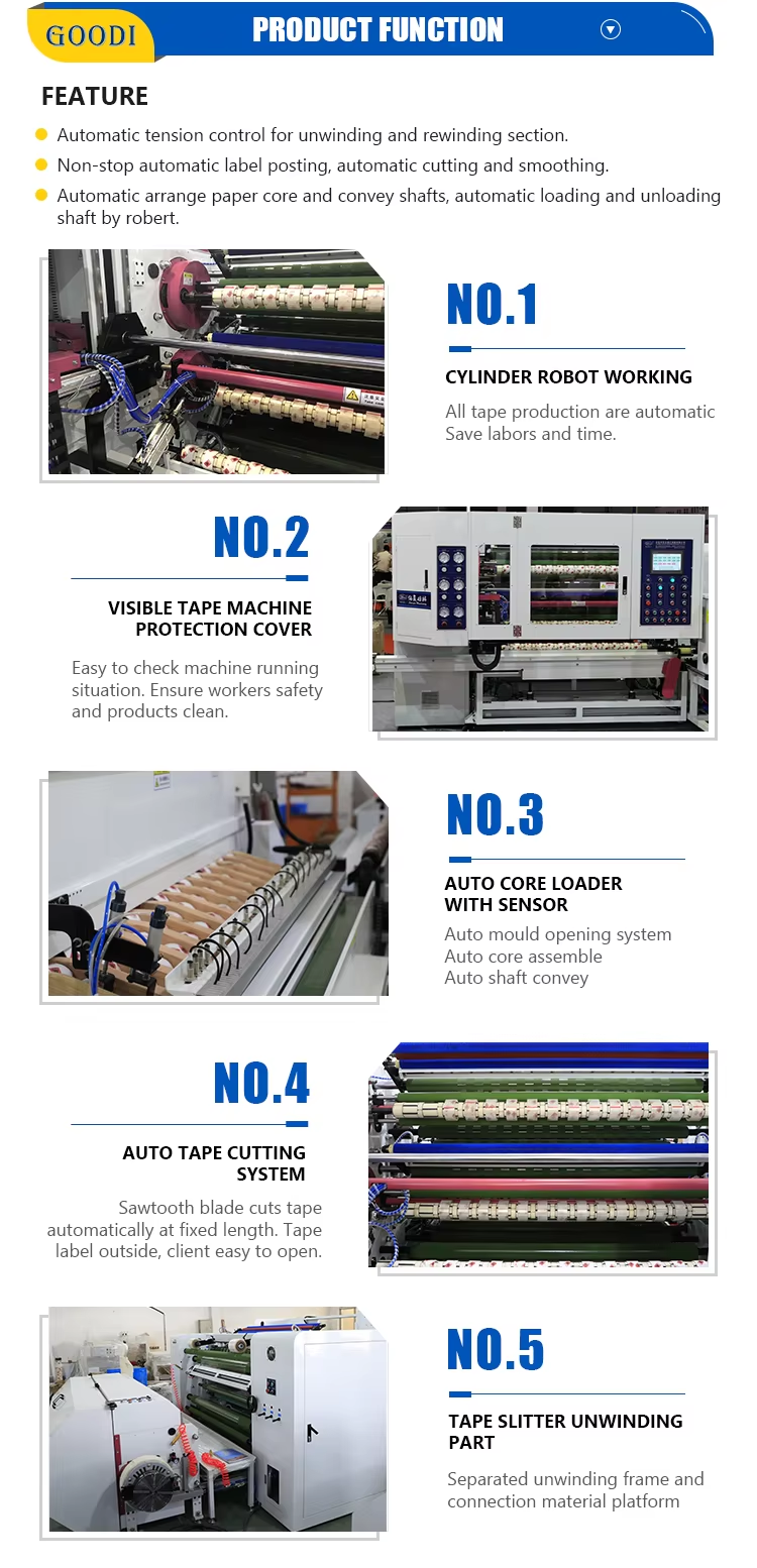 GD-660 Fully Automatic Bopp Tape Slitting Machine