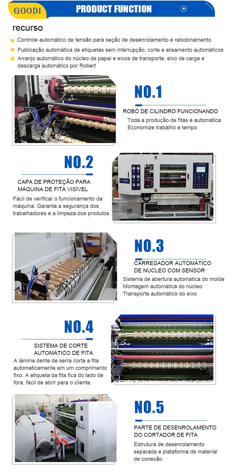 GD-660 Máquina de corte de fita Bopp totalmente automática