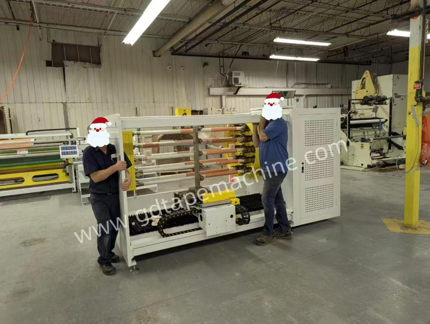 GD-710 ten shafts adhesive tape cutting machine